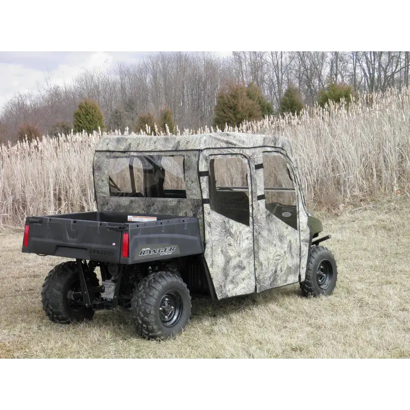 Polaris Ranger Crew 570 Mid Size - 4 Passenger - CAMO Full Cab Enclosure for Hard Windshield