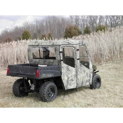 Polaris Ranger Crew 570 Mid Size - 4 Passenger - CAMO Full Cab Enclosure for Hard Windshield