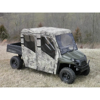 Polaris Ranger Crew 570 Mid Size - 4 Passenger - CAMO Full Cab Enclosure for Hard Windshield