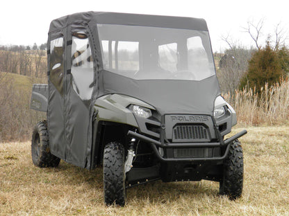 Polaris Ranger Crew 570 Mid Size - 4 Passenger - CAMO Full Cab Enclosure with Vinyl Windshield - Doors