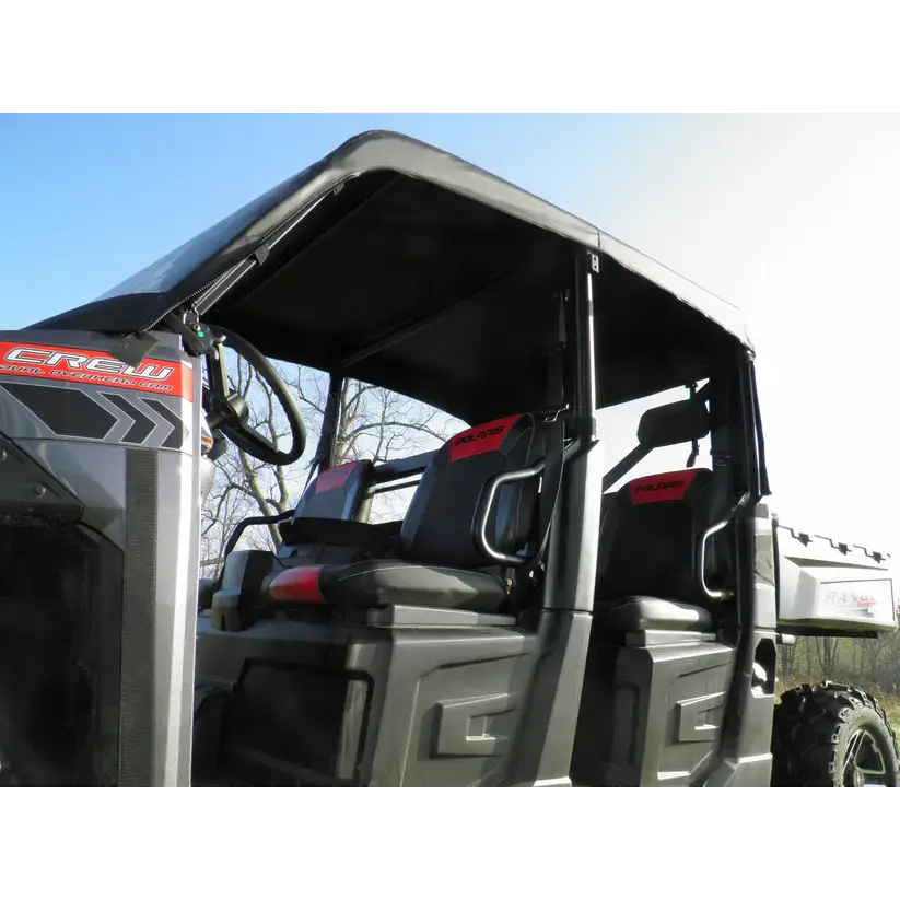 Polaris Ranger Crew 570 Mid Size - 4 Passenger - Vinyl Windshield/Top/Rear Combo