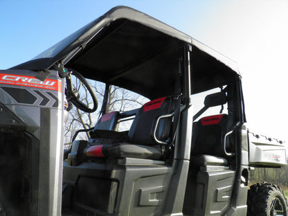 Polaris Ranger Crew 570 Mid Size - 4 Passenger - Vinyl Windshield/Top/Rear Combo - Windshield/Roof/Back Panel