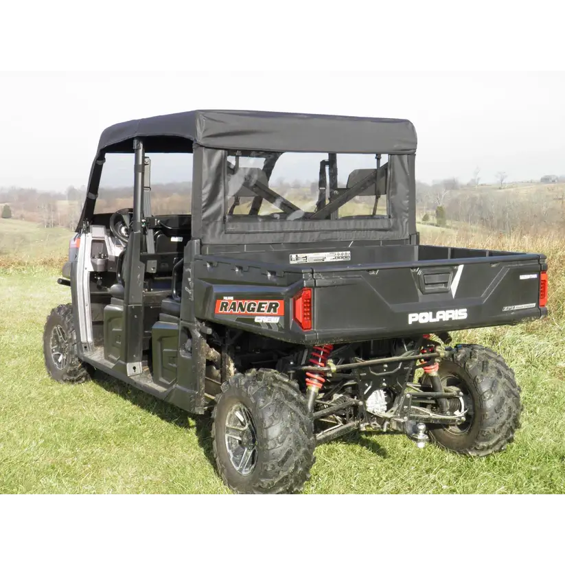 Polaris Ranger Crew 570 Mid Size - 4 Passenger - Vinyl Windshield/Top/Rear Combo