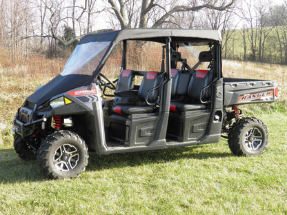Polaris Ranger Crew 570 Mid Size - 4 Passenger - Vinyl Windshield/Top/Rear Combo - Windshield/Roof/Back Panel