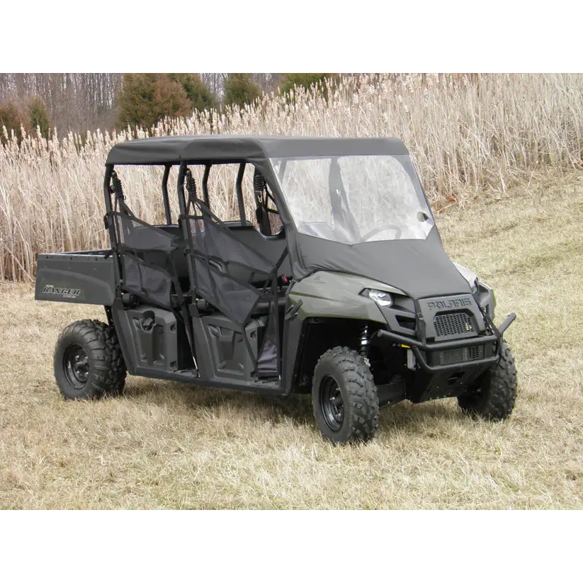 Polaris Ranger Crew 570 Mid Size - 4 Passenger - Vinyl Windshield/Top Combo
