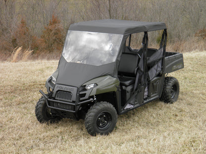 Polaris Ranger Crew 570 Mid Size - 4 Passenger - Vinyl Windshield/Top Combo - Windshield/Roof