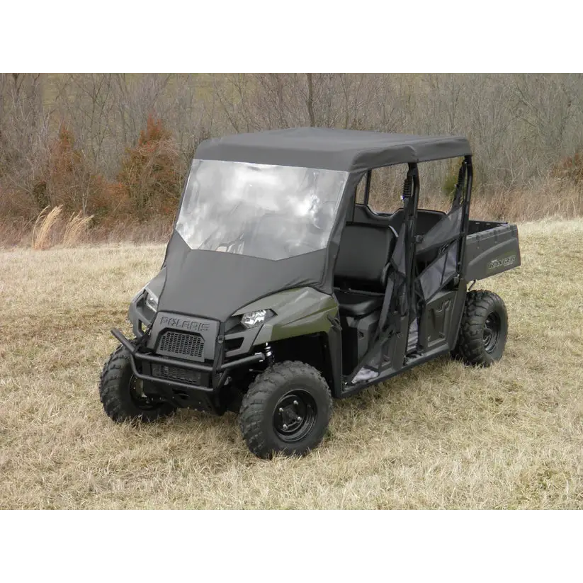Polaris Ranger Crew 570 Mid Size - 4 Passenger - Vinyl Windshield/Top Combo