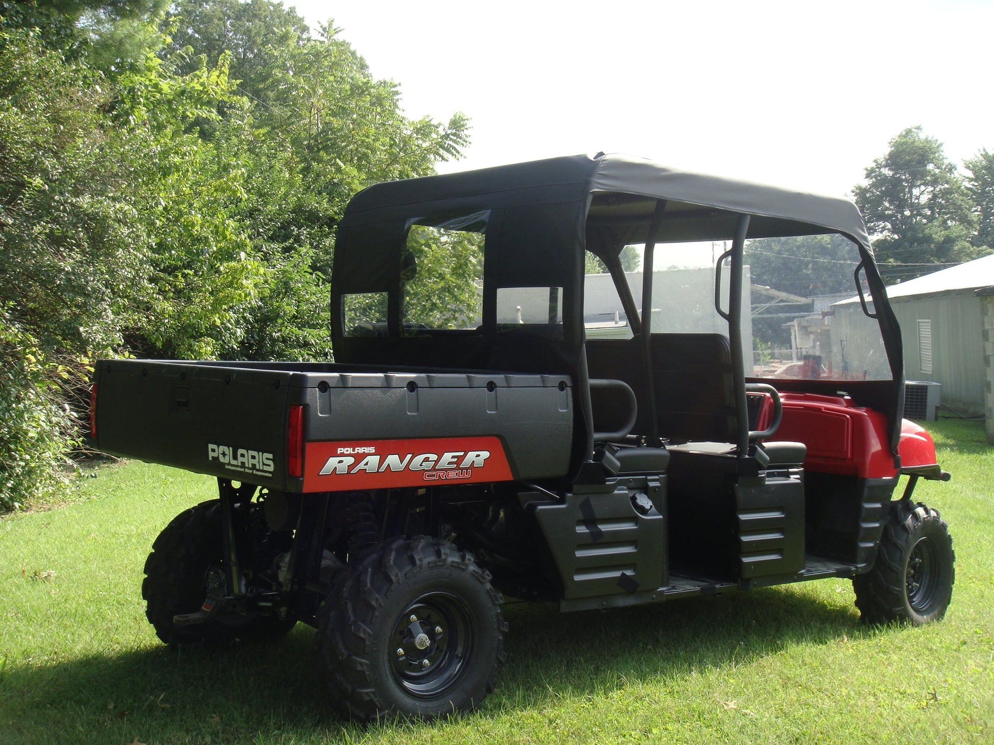 Polaris Ranger Crew 700 (2008-2009) - Vinyl Windshield/Top/Rear Combo - Windshield/Roof/Back Panel