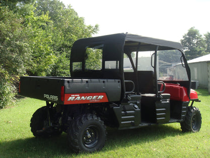 Polaris Ranger Crew 700 (2008-2009) - Vinyl Windshield/Top/Rear Combo - Windshield/Roof/Back Panel
