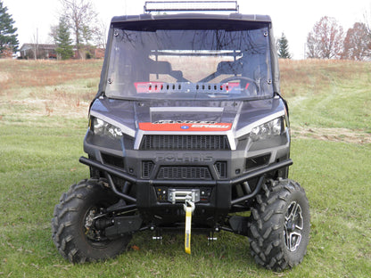 Polaris Ranger Crew 900 -1 Pc Windshield w/Clamp Vent and Hard Coat Options - Windshields