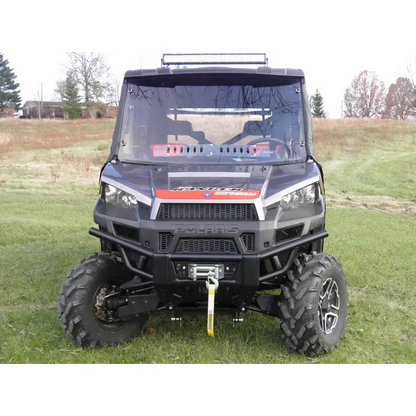 Polaris Ranger Crew 900 -1 Pc Windshield w/Clamp Vent and Hard Coat Options