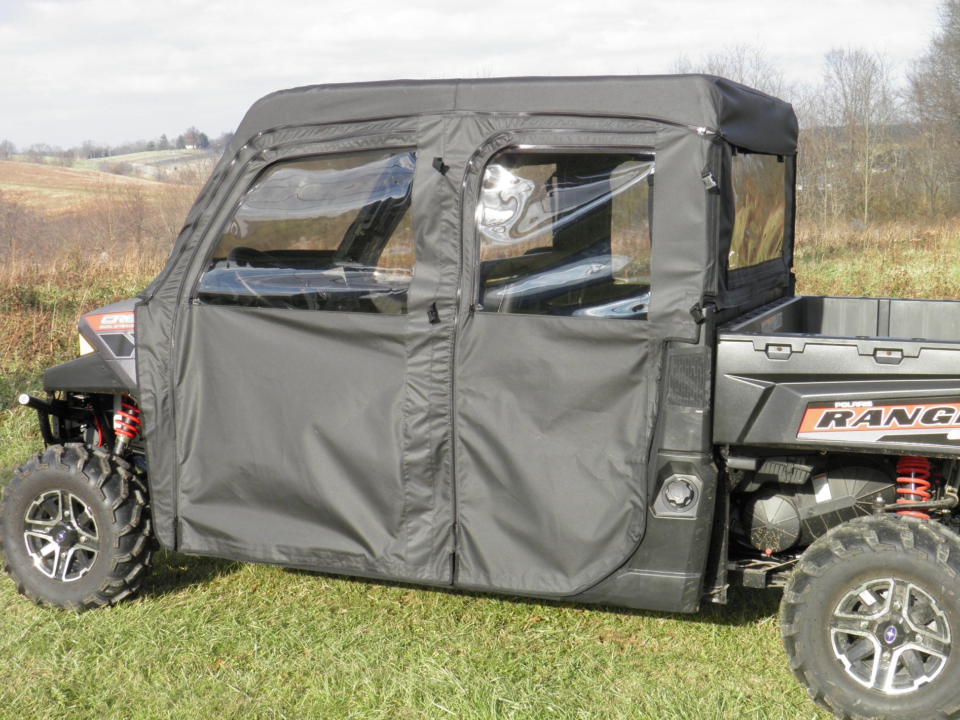Polaris Ranger Crew 900 - Full Cab Enclosure with Vinyl Windshield - Full Cab Enclosure