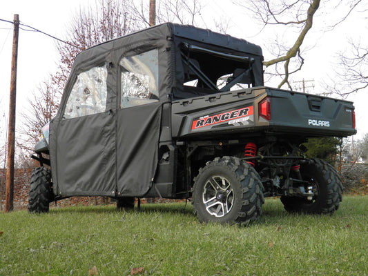 Polaris Ranger Crew Mid Size 570 - 4 Passenger - BLACK Door/Rear Window Combo