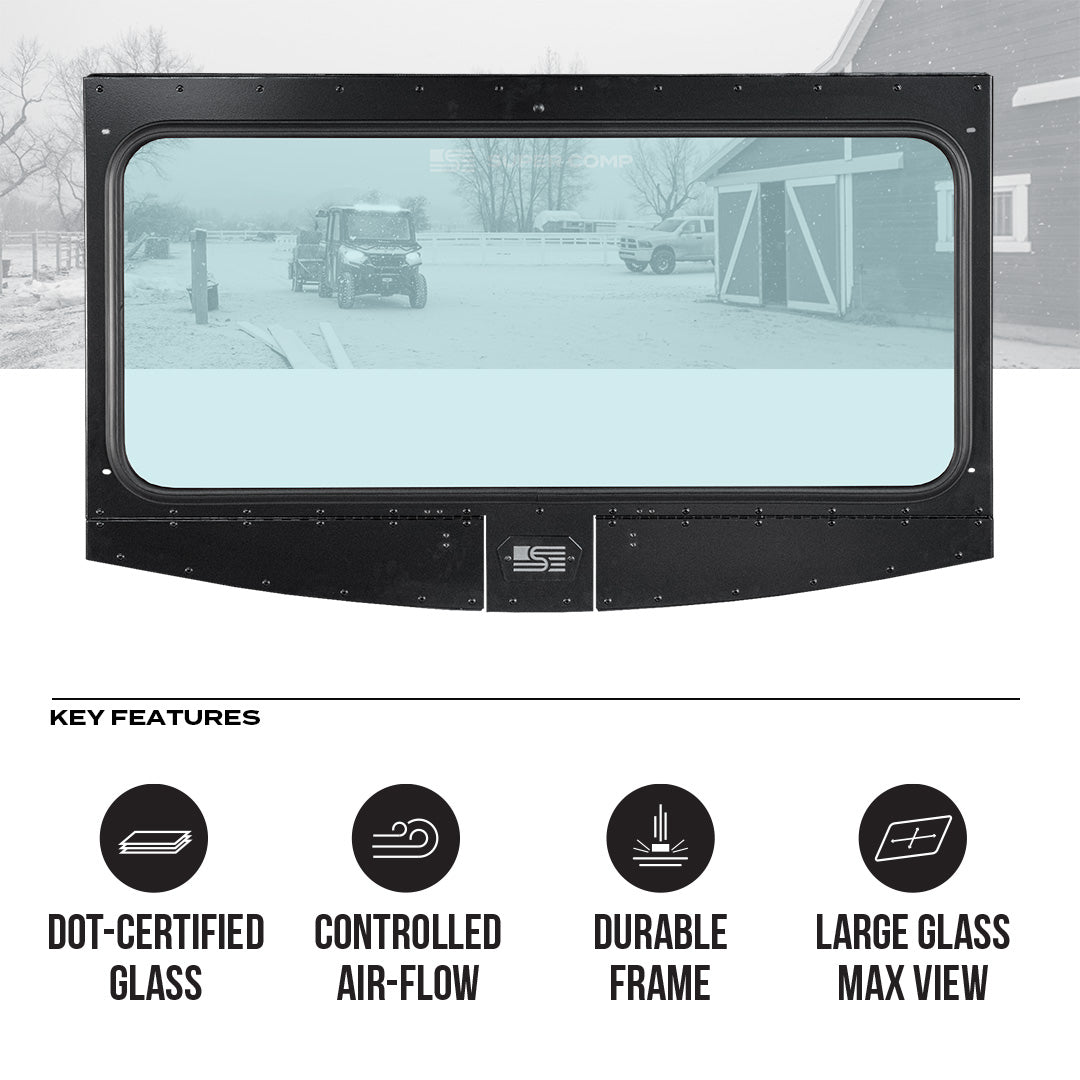 Polaris Ranger Front Windshield - Glass Front Windshield
