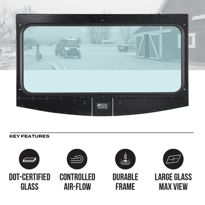 Polaris Ranger Front Windshield - Glass Front Windshield
