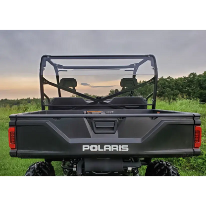 Polaris Ranger Full-Size 570 3-Passenger - Lexan Back Panel w/Vent and Clamp Options