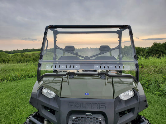 Polaris Ranger Full-Size Crew 570 - 6 Passenger - 2 Pc Windshield w/Clamp and Vent Options - Windshields