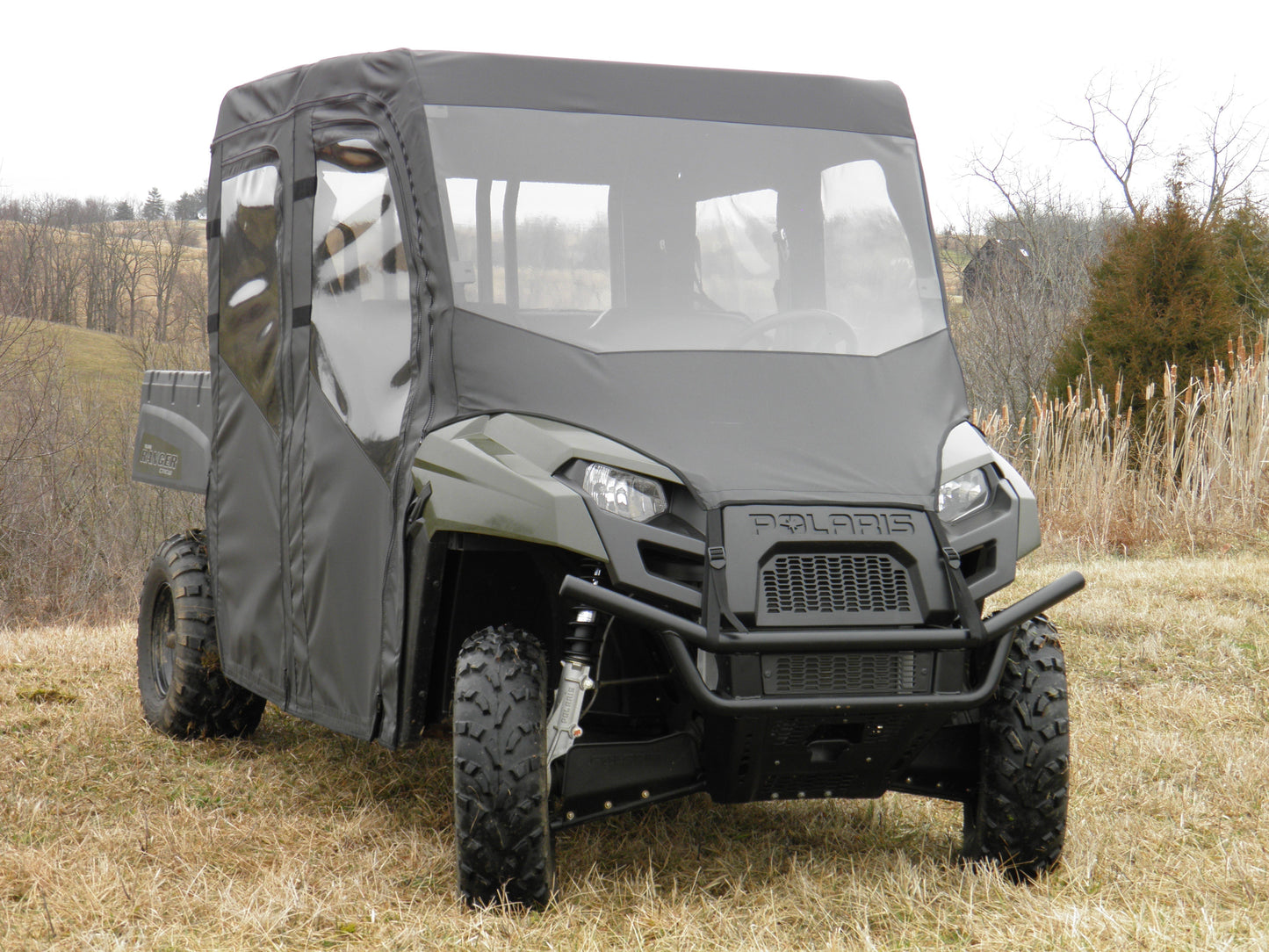 Polaris Ranger Full-Size Crew 570 - 6 Passenger - Full Cab Enclosure with Vinyl Windshield - Full Cab Enclosure