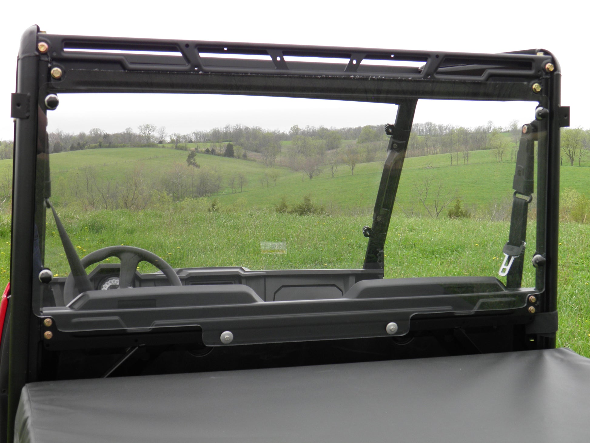 Polaris Ranger Full-Size Crew 570 - 6 Passenger - Lexan Back Panel w/Vent Option - Windshields