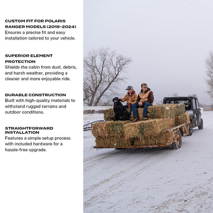 Polaris Ranger Tinted Rear Windshield - Rear Windshield