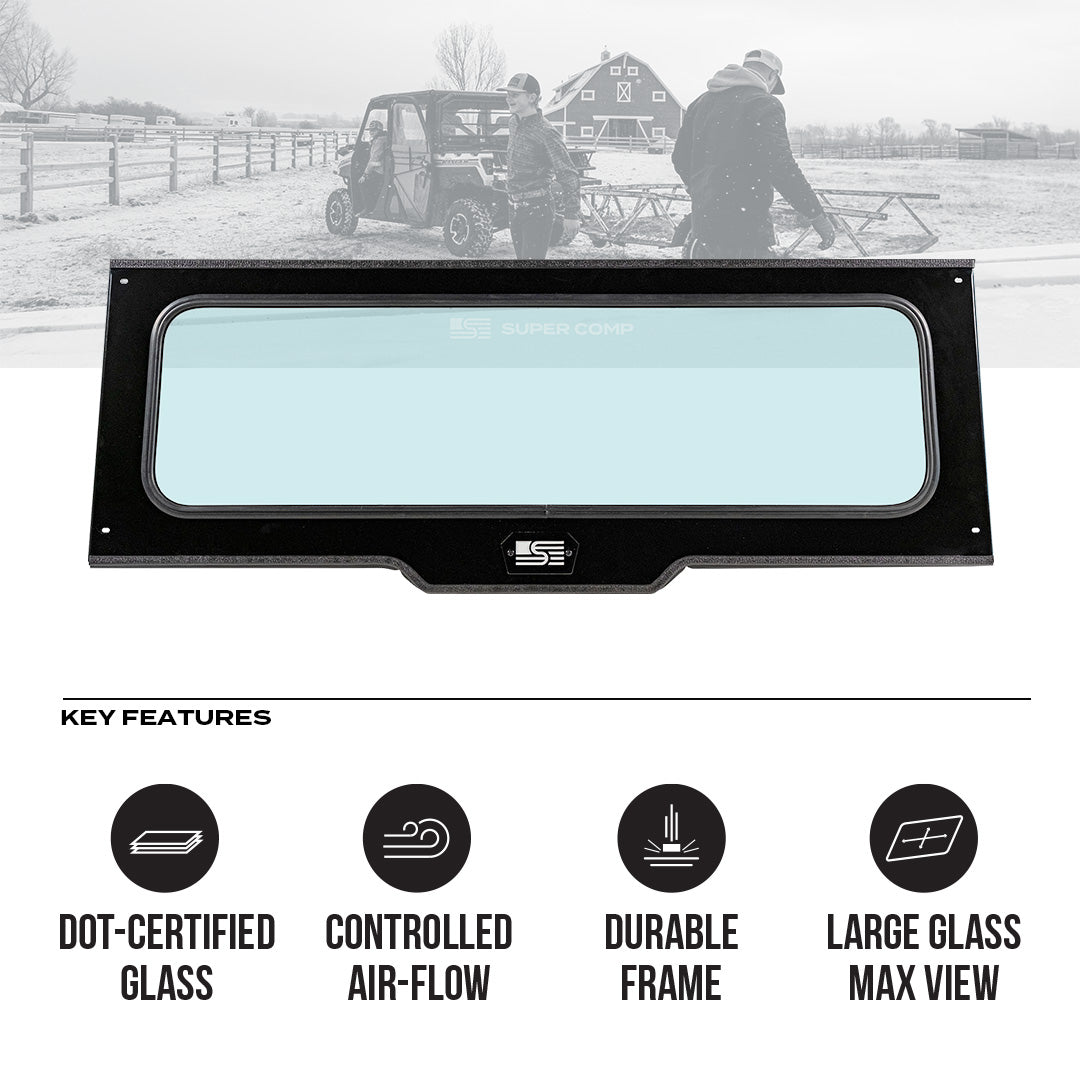 Polaris Ranger Tinted Rear Windshield - Rear Windshield