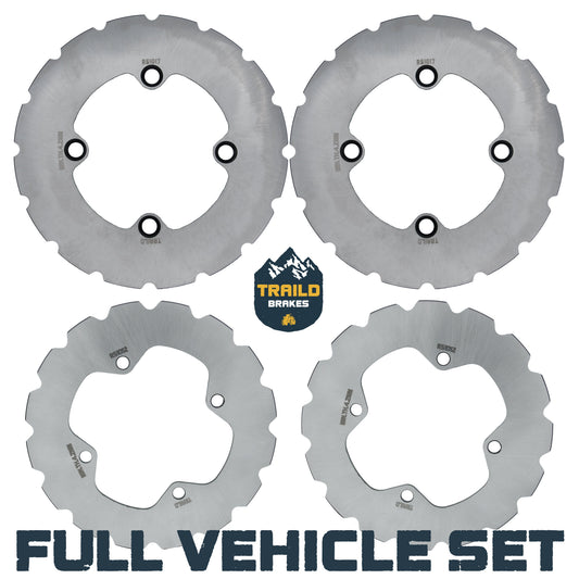 Polaris Ranger XP 1000 / XP Kinetic 2021-2027 Ridge Rider Disc Brake Rotor Kit - Full Vehicle Set - Brake Rotors