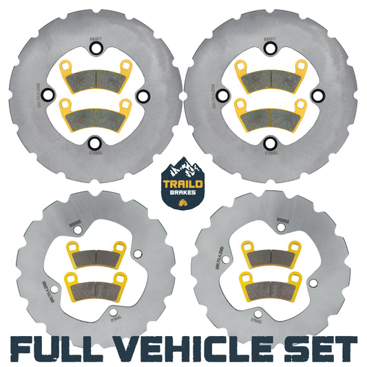 Polaris Ranger XP 1000 / XP Kinetic 2021-2027 Ridge Rider Rotor and Pad Kit - Ceramic Pad & Rotor Set - Pad & Rotor Kit