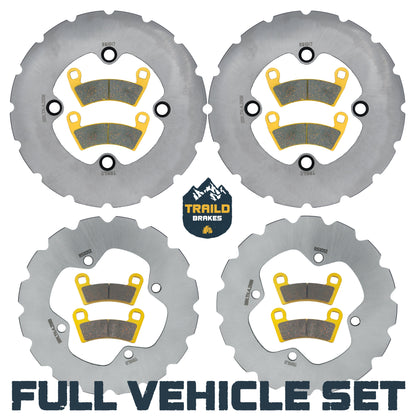 Polaris Ranger XP 1000 / XP Kinetic 2021-2027 Ridge Rider Rotor and Pad Kit - Ceramic Pad & Rotor Set - Pad & Rotor Kit