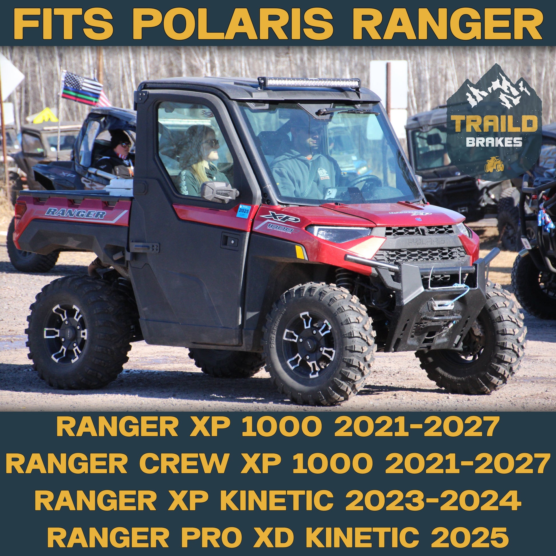 Polaris Ranger XP 1000 / XP Kinetic 2021-2027 Ridge Rider Rotor and Pad Kit - Pad & Rotor Kit