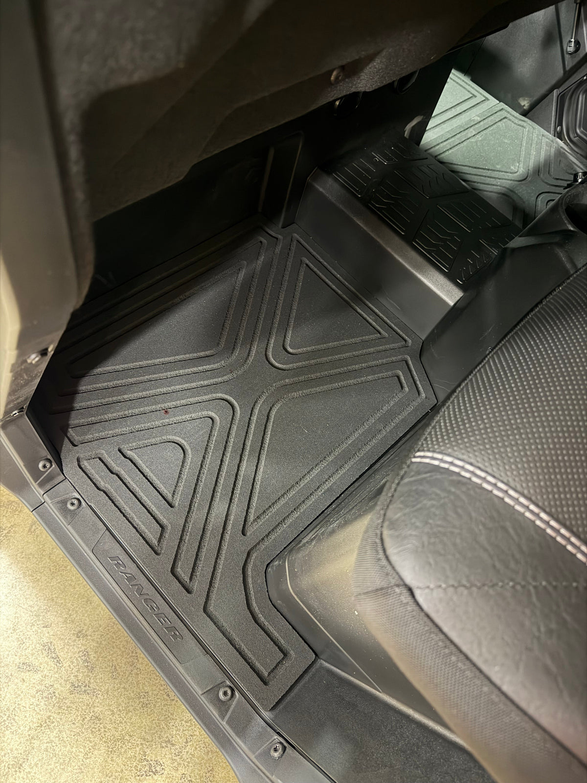 Polaris Ranger XP1000 HD 9mm Rubber Mats (2018 to current) - 4 Door Crew Floor Mats - Floor Mat