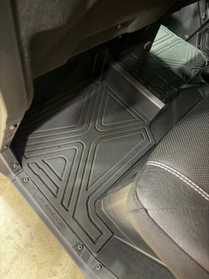 Polaris Ranger XP1000 HD 9mm Rubber Mats (2018 to current) - 4 Door Crew Floor Mats - Floor Mat