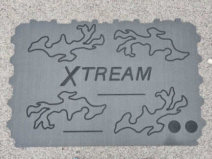 Polaris Ranger XP1000 HD 9mm Rubber Mats (2018 to current) - Bed Mat / XTREAM CAMO Design - Floor Mat