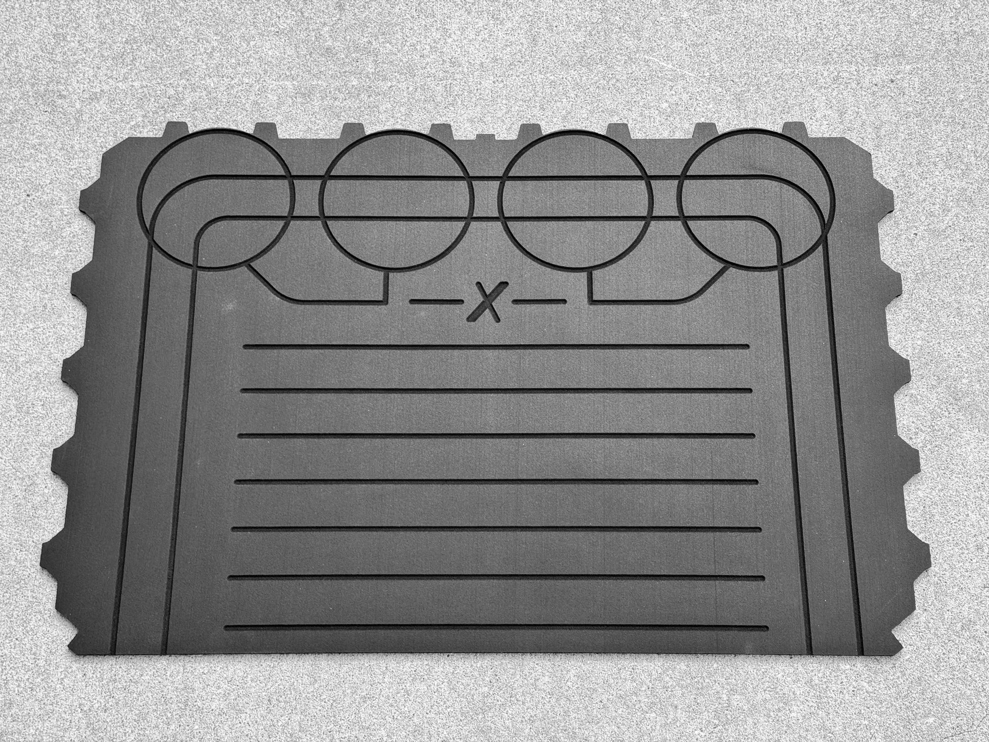 Polaris Ranger XP1000 HD 9mm Rubber Mats (2018 to current) - Bed Mat / XTREAM ’X’ Design - Floor Mat