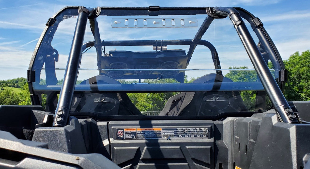 Polaris RZR 1000 - 1 Pc Lexan Back Panel w/Vent Option - Windshields