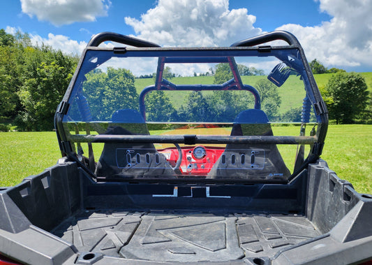 Polaris RZR 570/800/900 - 1 Pc Lexan Back Panel w/Vent Option - Windshields