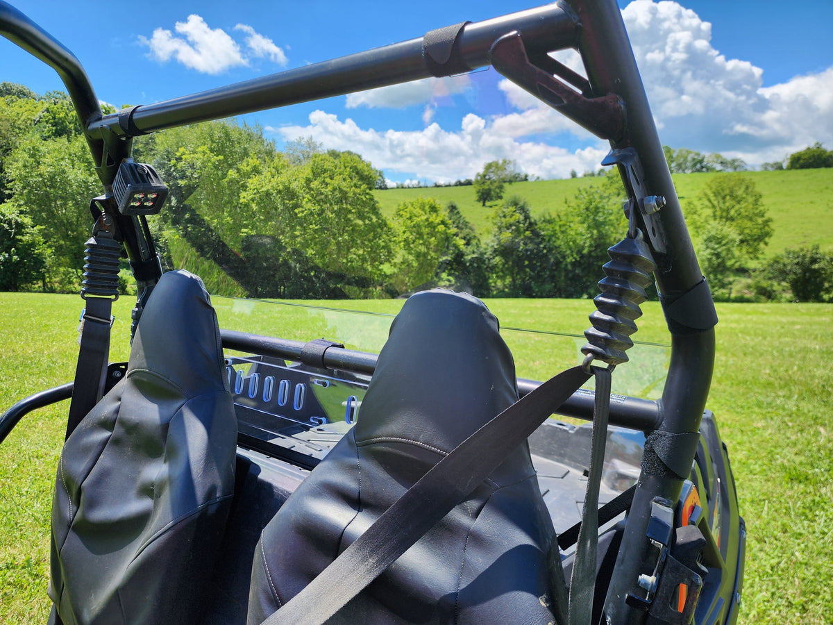 Polaris RZR 570/800/900 - 1 Pc Lexan Back Panel w/Vent Option - Windshields