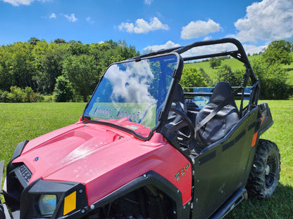 Polaris RZR 570/800/900 - 1 Pc Scratch-Resistant Windshield with Clamp and Vent Options - Windshields