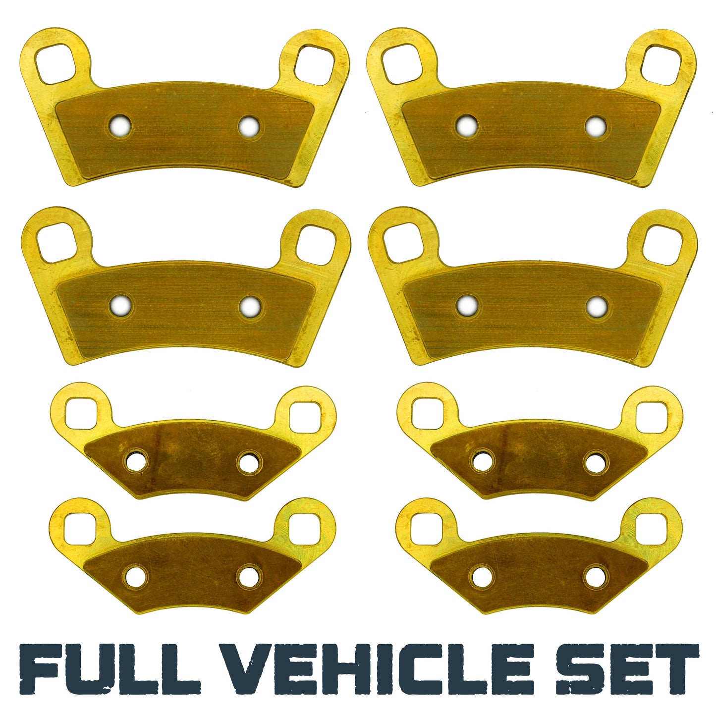 Polaris RZR 570/Trail 570/RZR 800/RZR S 800 2008-2022 Brass Brake Pad Set - Complete Vehicle Set - Vehicle Parts &