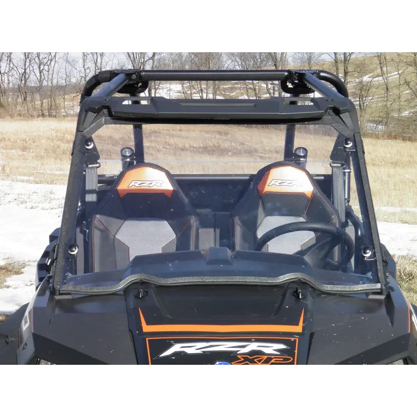 Polaris RZR 900 - 1 Pc Scratch-Resistant Windshield with Clamp and Vent Options