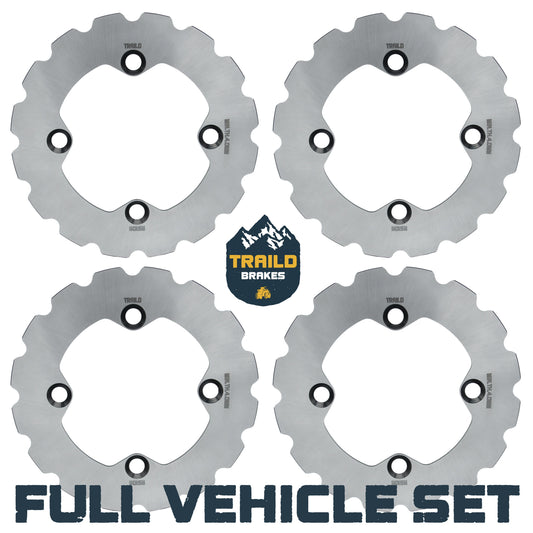 Polaris RZR 900/Trail 900/S4 900/4 900/S 900/S 1000/Trail S 1000 2014-2026 Ridge Rider Disc Brake Rotor Kit - Full