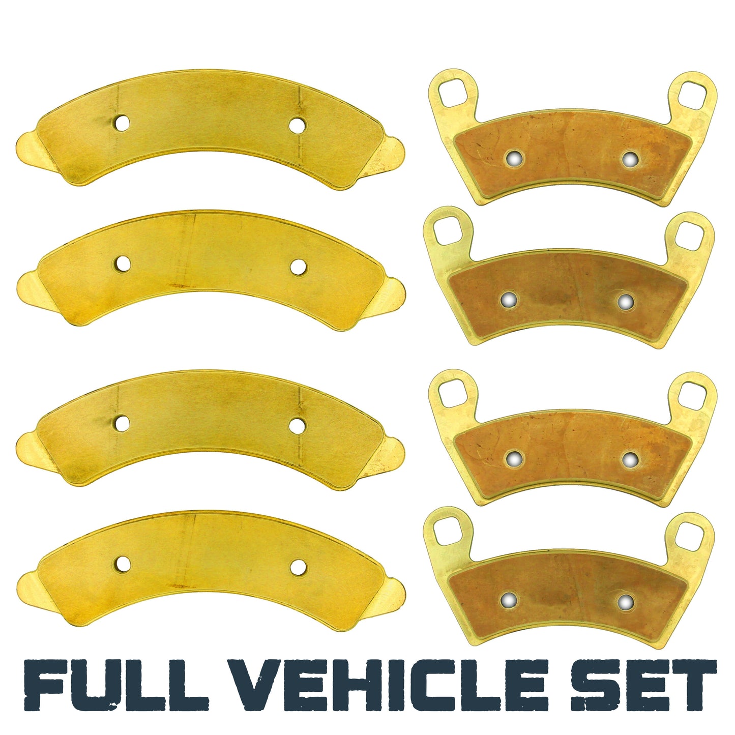 Polaris RZR PRO R/PRO R 4/Turbo R/Turbo R 4/XP 4 Turbo S 2019-2025 Brass Brake Pad Set - Full Vehicle Set - Vehicle