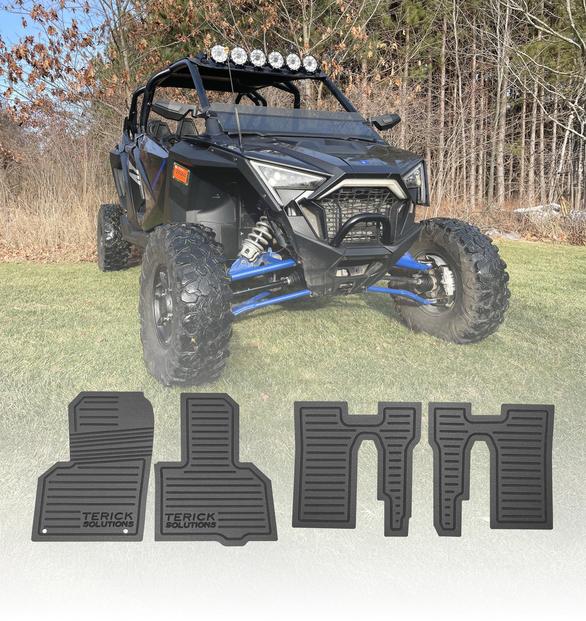 Polaris RZR PRO R Rubber Floor Mats - 4 Door - UTV Rubber floor mats