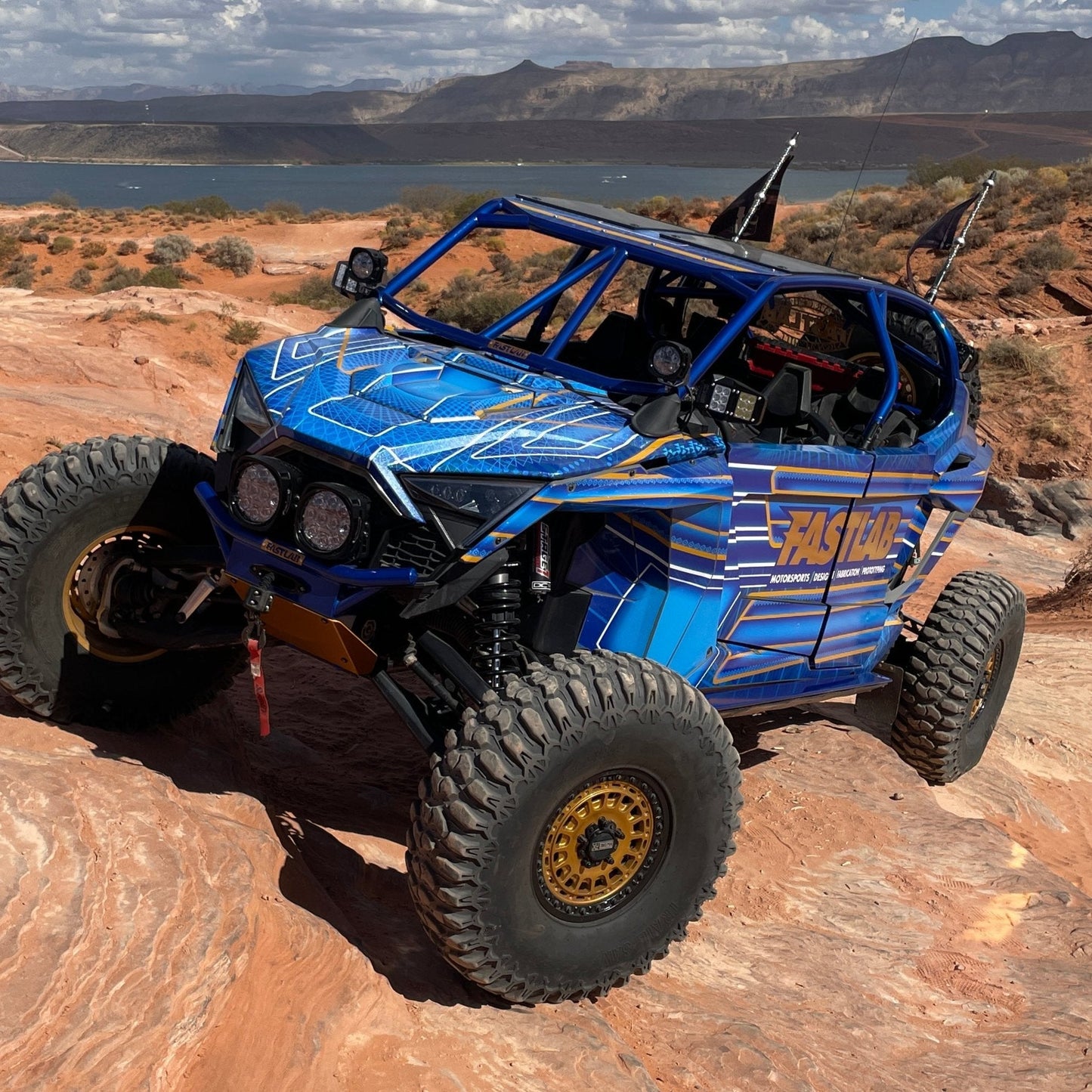 Polaris RZR Pro R / Turbo R / Pro XP 4-Seat Rock Slider Steps - Rock Sliders