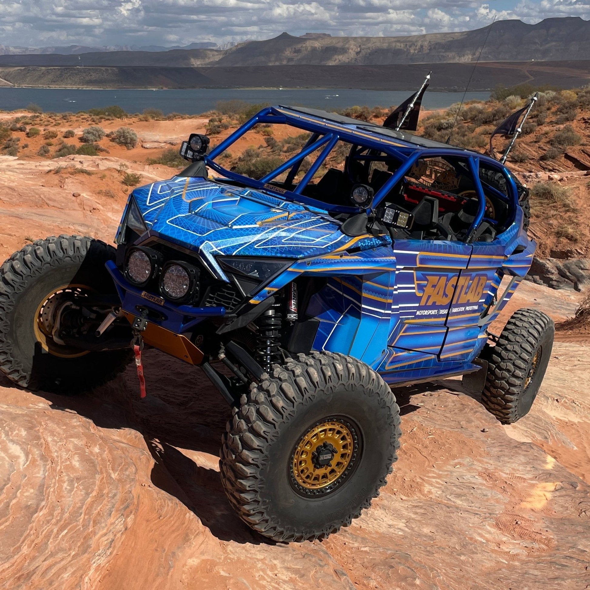 Polaris RZR Pro R / Turbo R / Pro XP 4-Seat Rock Slider Steps - Rock Sliders