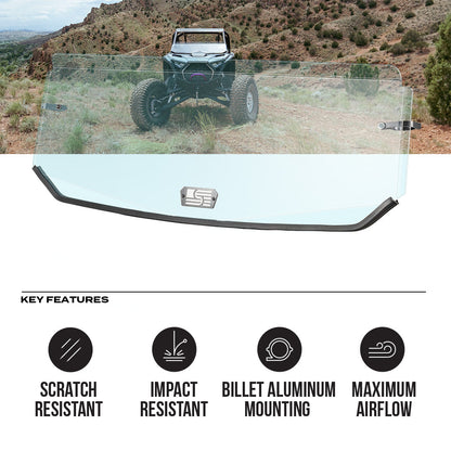 Polaris RZR Pro XP & Pro S Polycarbonate Half Front Windshield - Polycarbonate Front Windshield