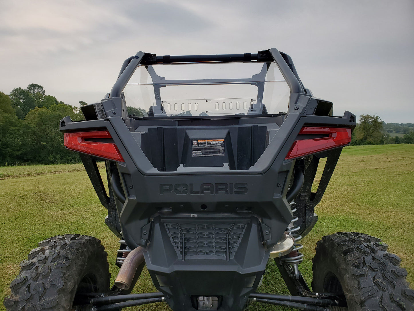 Polaris RZR PRO XP/Turbo R - 1 Pc Lexan Back Panel w/Clamp and Vent Options - Windshields