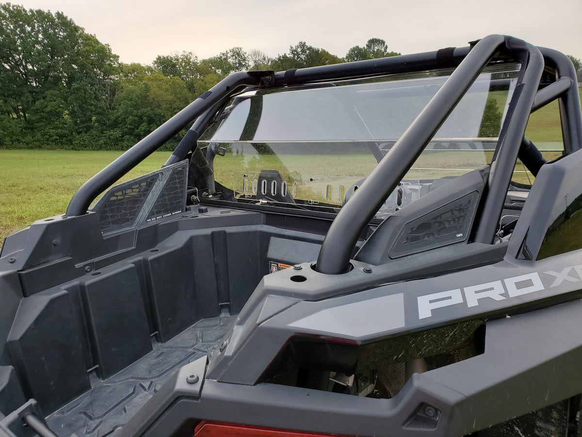 Polaris RZR PRO XP/Turbo R - 1 Pc Lexan Back Panel w/Clamp and Vent Options - Windshields