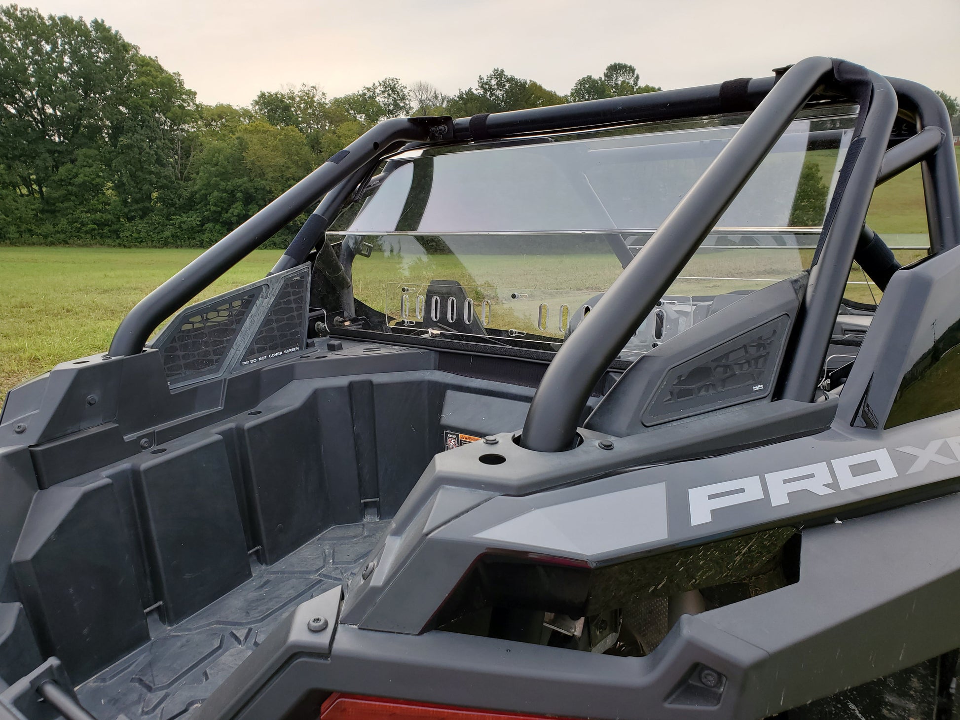Polaris RZR PRO XP/Turbo R - 1 Pc Lexan Back Panel w/Clamp and Vent Options - Windshields