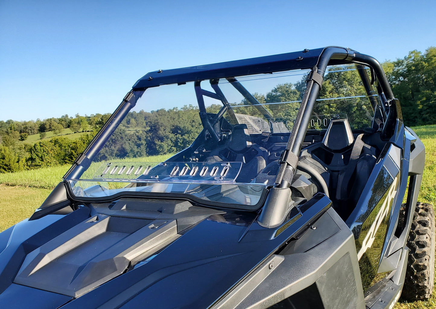 Polaris RZR PRO XP/Turbo R - 1 Pc Scratch-Resistant Windshield w/Clamp and Vent Options - Windshields
