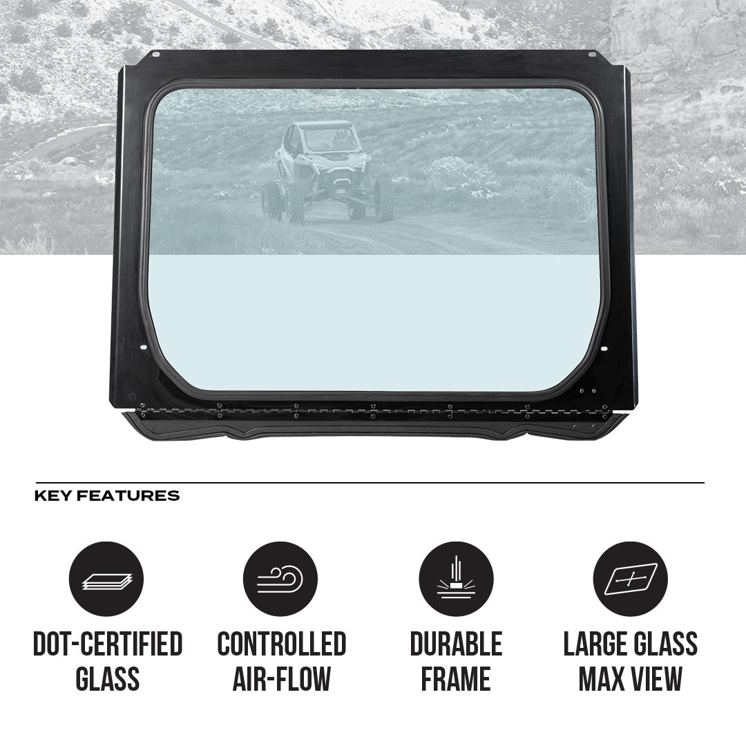Polaris RZR Pro XP & Turbo R Front Windshield - Glass Front Windshield